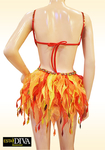 Samba Organza Dress - Fiery Focosa