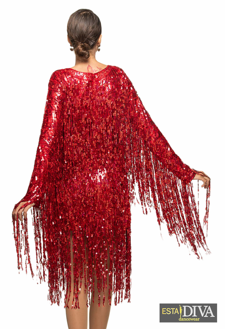 Sequin Tassel Wing Dress Fringe Star Sequin Tassel Wing Dress