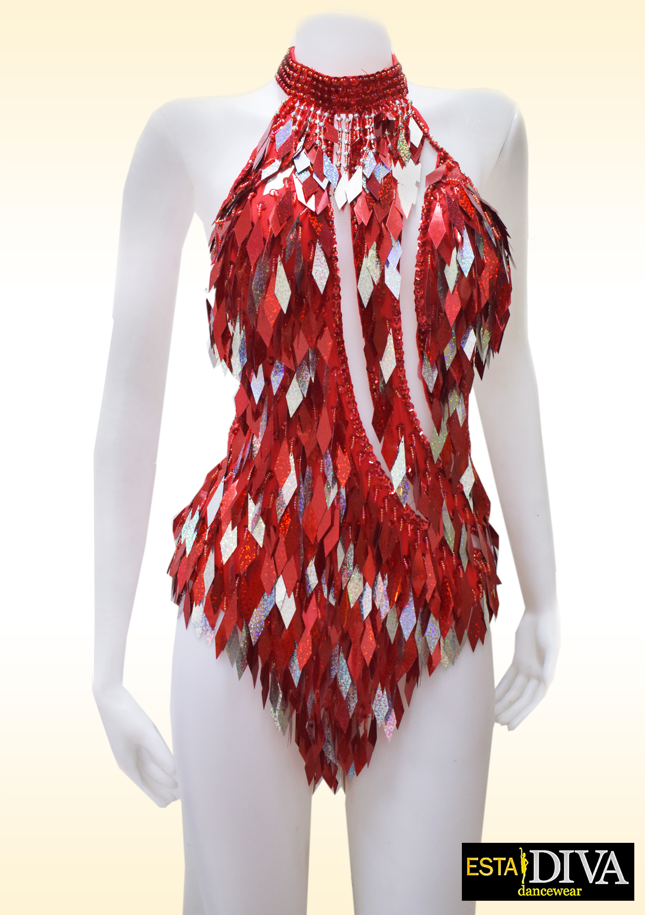 Red sequin leotard cheap