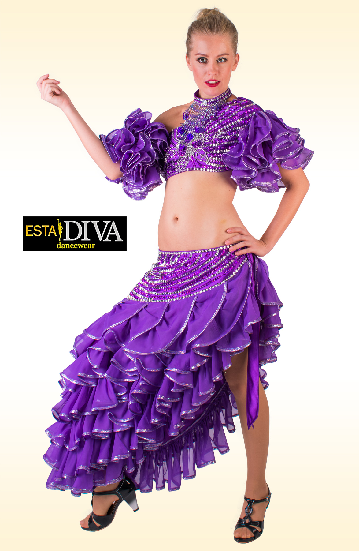 spanish ruffle dress