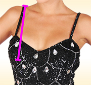 Center Shoulder to Bust Point